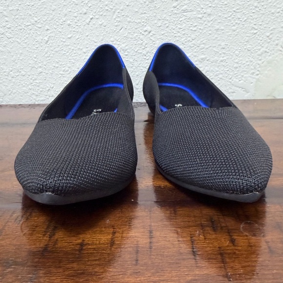 Rothy’s The Point Knit Pointed Toe Ballet Flats in Black Size US W 9.5 - Picture 2 of 11